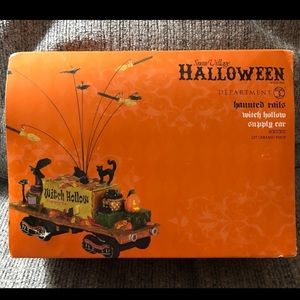 Dept 56 Halloween Haunted Rails Witch Hollow Supply Car